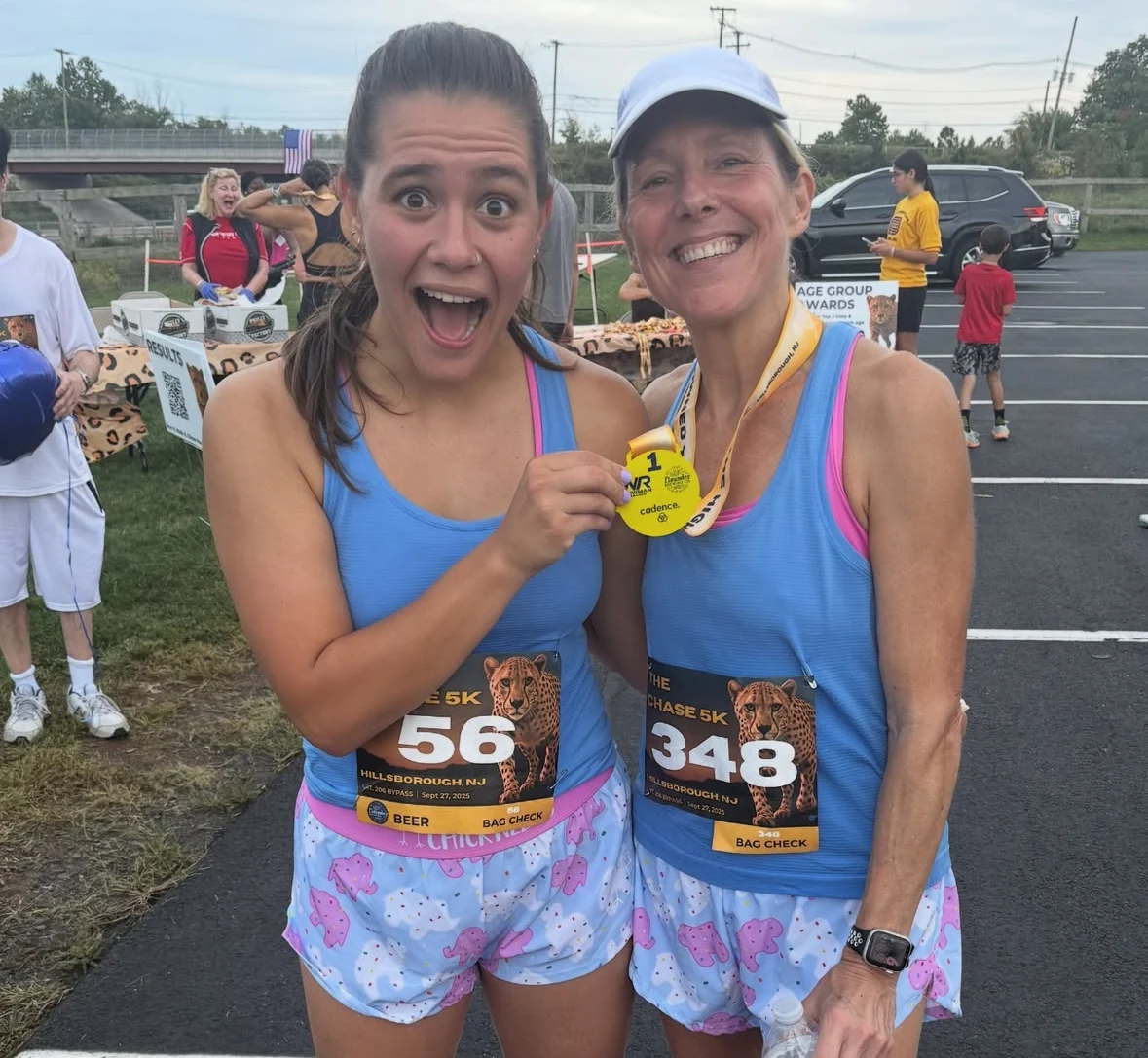 Cadence athletes celebrating after a race